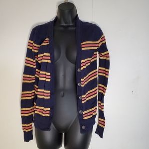 Bdg cardigan. Striped. Size Small